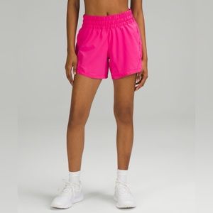 Lululemon Track That Mid-Rise Lined Short 5” size 10, Color: Sonic Pink